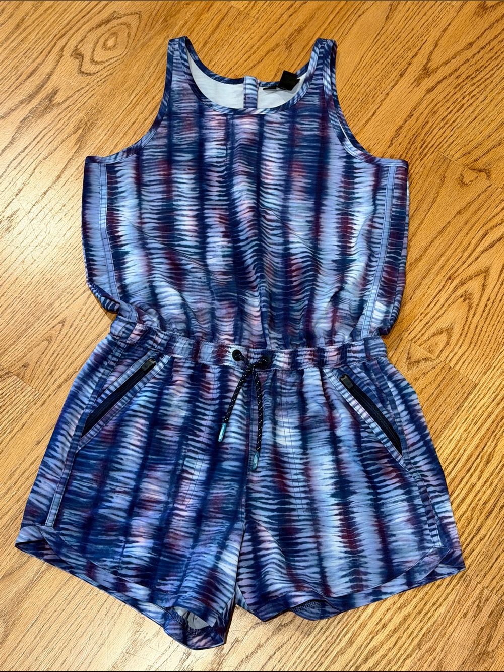 EUC ATHLETA girl Play More Romper Purple hued- XL/14